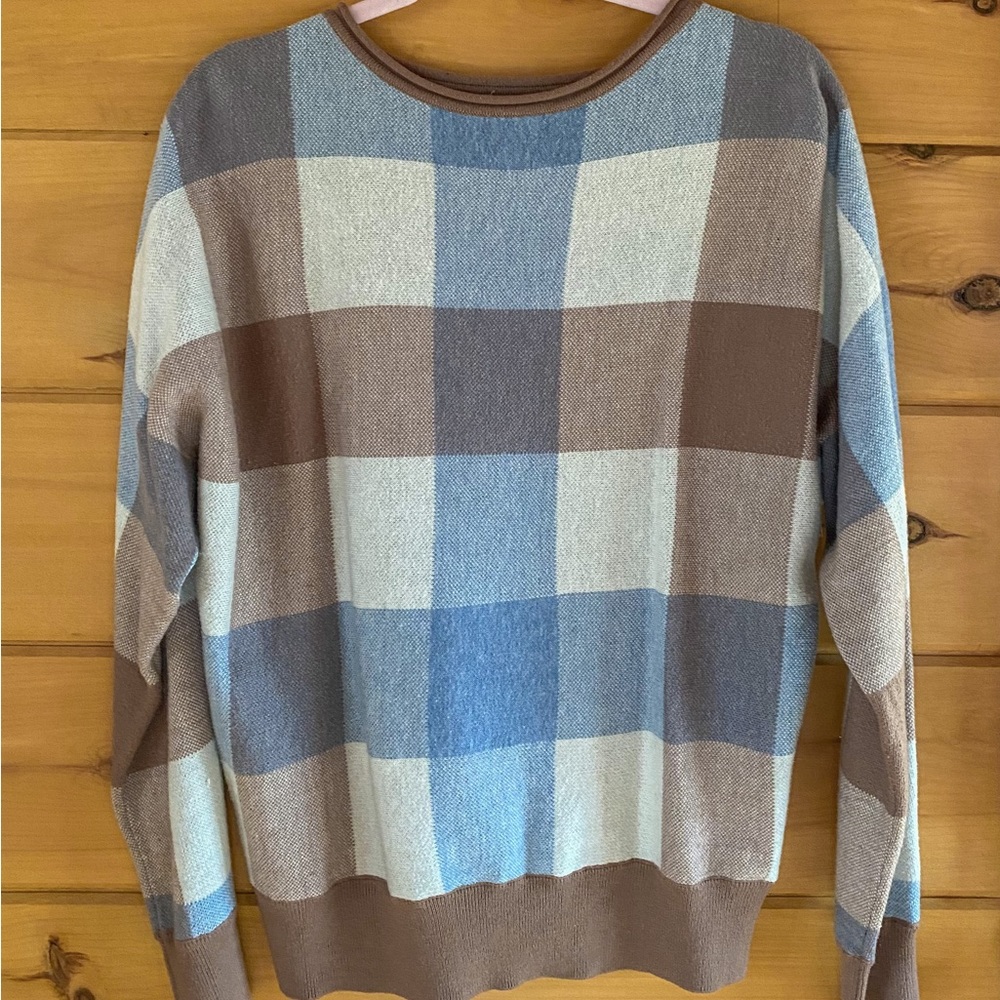 Flannel sweater